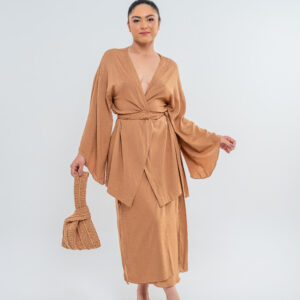 Conjunto Kimono e Saia Envelope